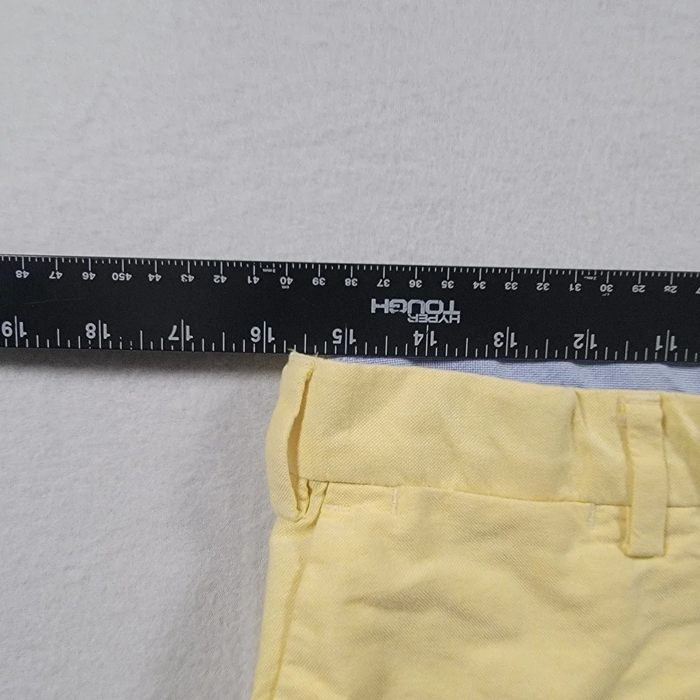 Polo Ralph Lauren Chino Shorts Mens 32 Yellow Solid Classic Fit Cotton Casual
